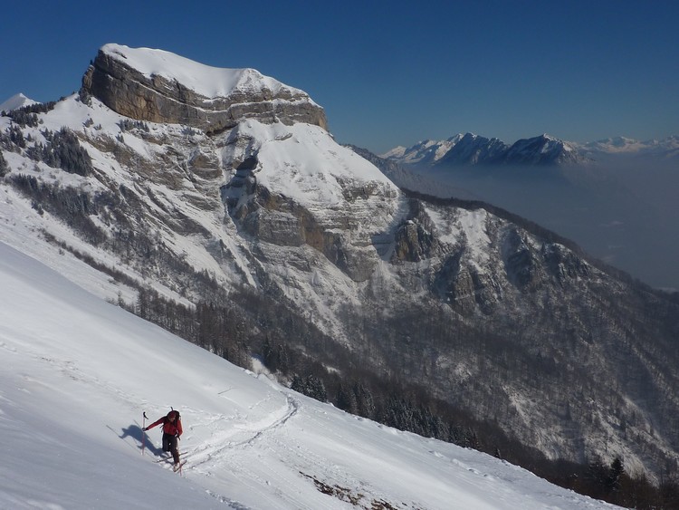 #2 Chamosseran : Dans les pentes au dessus des chalets de la Balme. Chamosseran : Dans les pentes au dessus des chalets de la Balme.