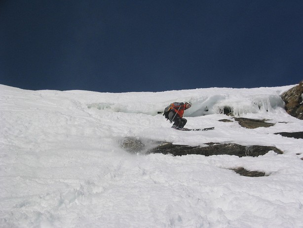 #2 descente : Mick ds la partie raide descente : Mick ds la partie raide