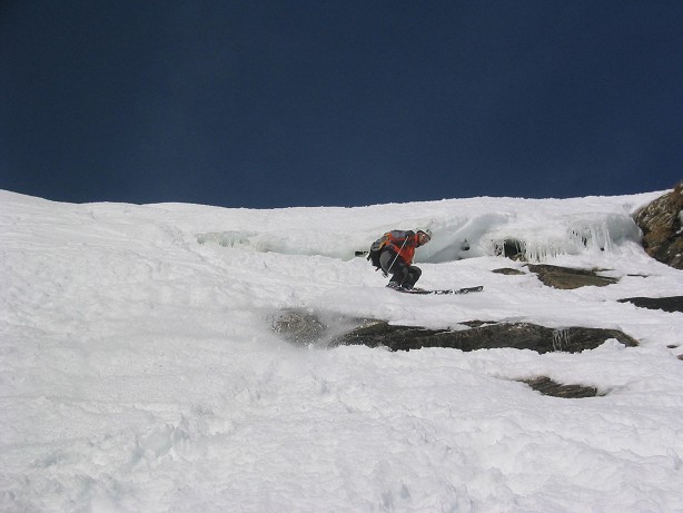 descente : Mick ds la partie raide