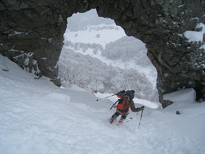 #5 Arche : Passage de l Arche : Passage de l'Arche, bien enneigé même si ça gratte un peu !