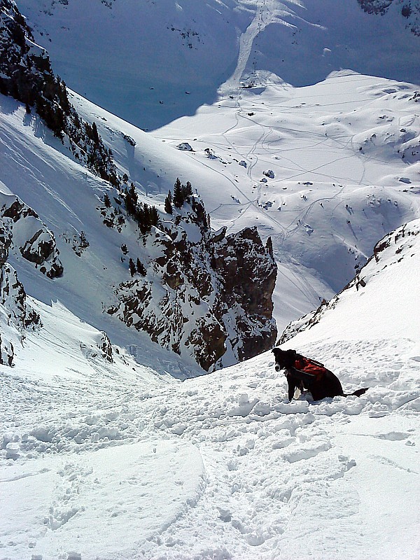 #4 Pointe de la Vaudaine : entrée du couloir Pointe de la Vaudaine : entrée du couloir