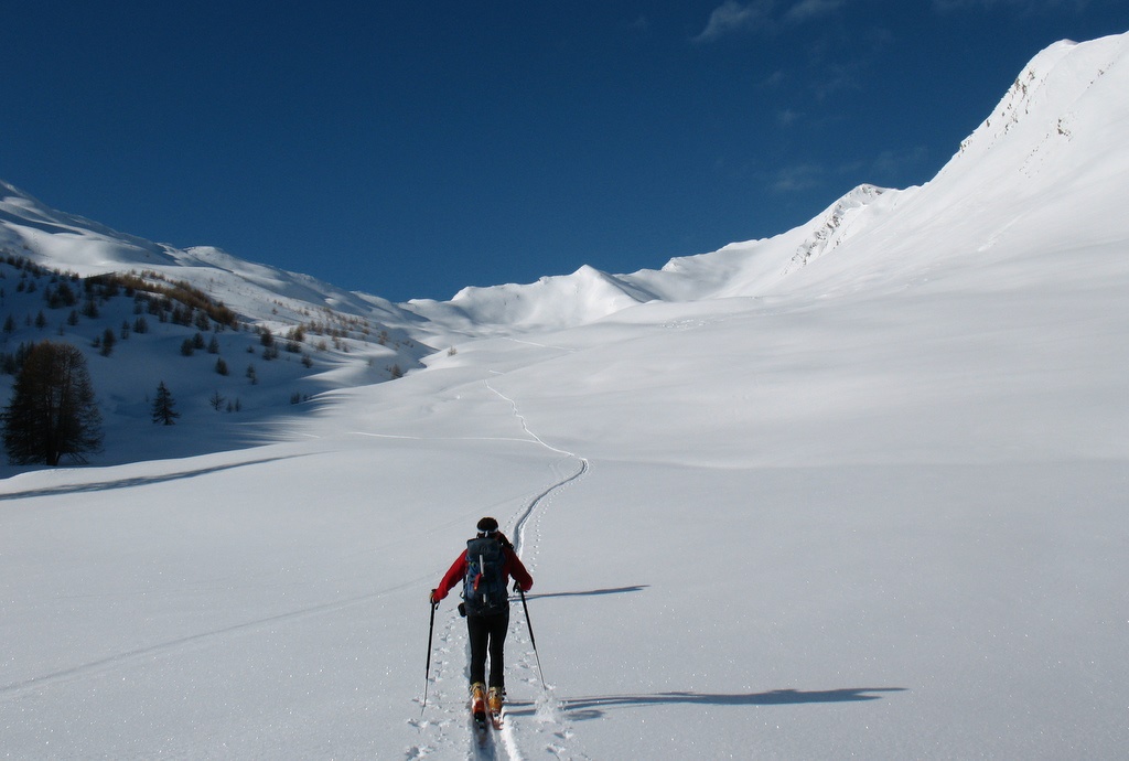 #6 Le Vallon de Bachasse : Tracé vers la Pointe Fine, vierge vers la Tête de Crouès Le Vallon de Bachasse : Tracé vers la Pointe Fine, vierge vers la Tête de Crouès