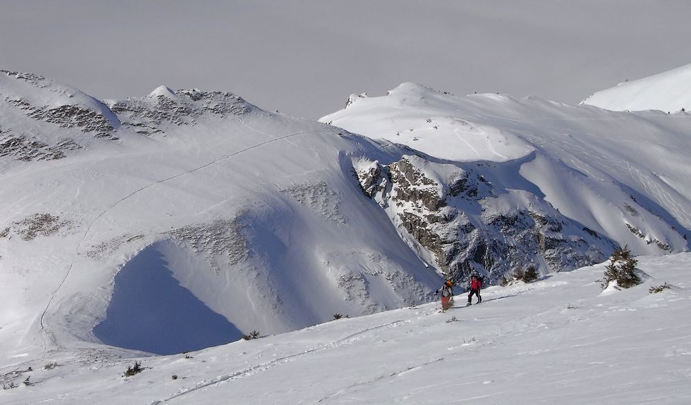 #7 On remonte... : Delle et Toz lors de la remontée, après la face W On remonte... : Delle et Toz lors de la remontée, après la face W