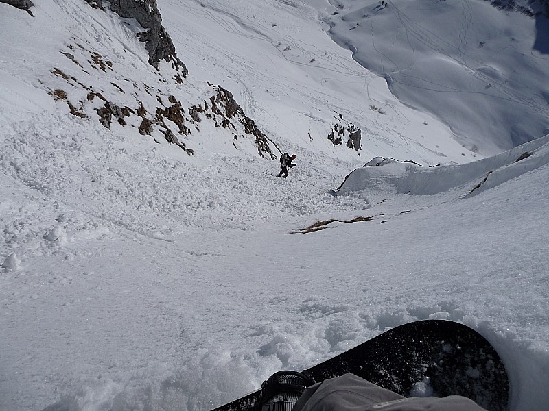 #12 bas du pécloz : toute cette partie était dure le matin, là la neige était transfo :moyen! bas du pécloz : toute cette partie était dure le matin, là la neige était transfo :moyen!