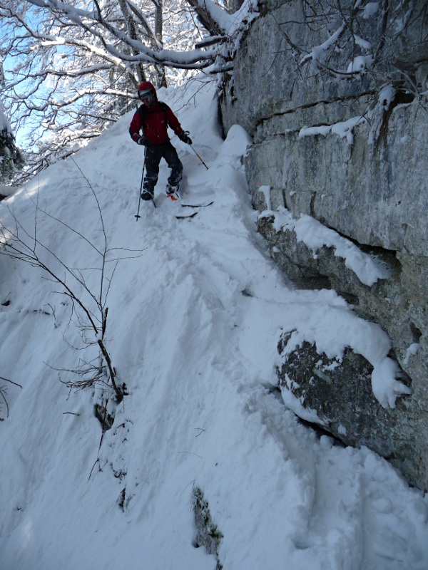 #11 Couloir de l Couloir de l'Aronde : L'entrée raide du couloir
