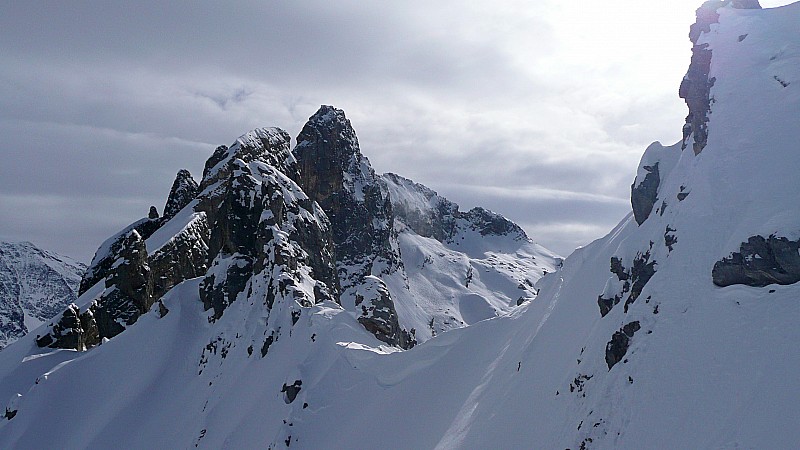 les aiguilles : Vue du col du Biol Nord