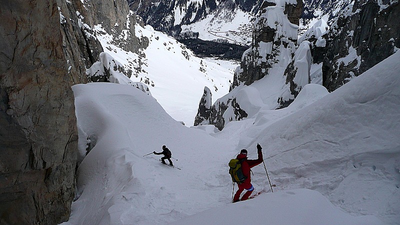 couloir NE : c'est où la sortie ?