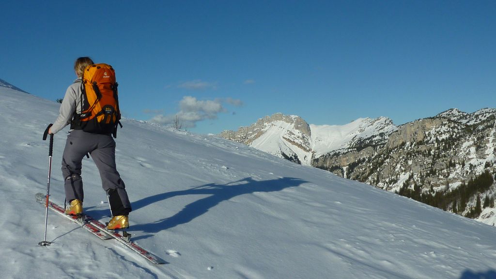 Remontée à Pravouta : des purges egalement vers le col de Bellefond et les Lances Ouest