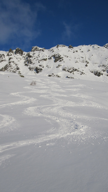 #7 col de l col de l'aigleton : une neige correcte à la descente
