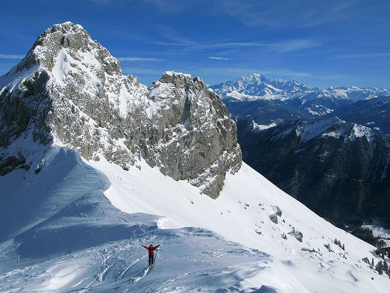 au sommet : la vue et l'ambiance sont magnifiques