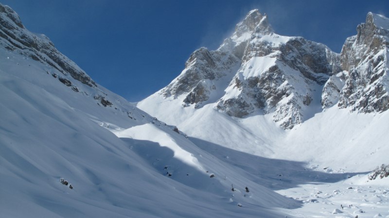 #2 Le vallon de Doran : Avec la pointe Percée très ventée Le vallon de Doran : Avec la pointe Percée très ventée