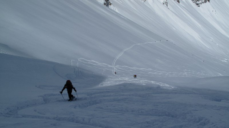 #4 Depuis le col : La pente de montée Depuis le col : La pente de montée