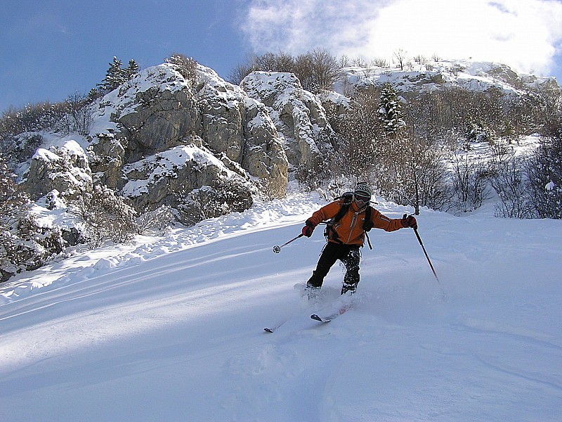 #3 Après les boulles du goulet : une dernière cession poudre avant la cabane et le chemin du retour Après les boulles du goulet : une dernière cession poudre avant la cabane et le chemin du retour