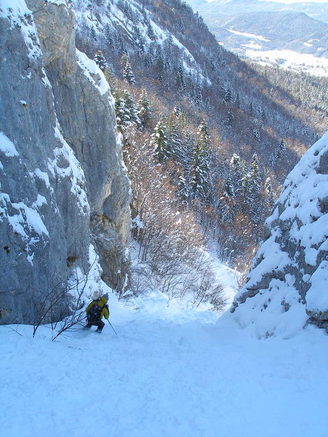 #8 Goulet au dessus de Machiret : La seule partie peu skiante de la journée Goulet au dessus de Machiret : La seule partie peu skiante de la journée