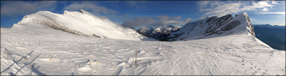 #3 Vue au Nord : depuis le col, dans l Vue au Nord : depuis le col, dans l'autre sens donc: Dent d'arclusaz, Le Trélod au mileu