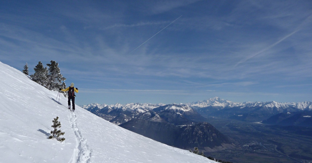 Plateau sommital : Au dessus de la combe de Savoie