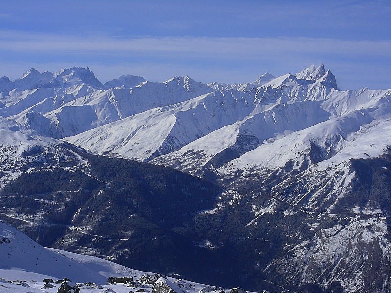 #2 Vue vers le sud Ouest : De la Meije aux Aiguilles d Vue vers le sud Ouest : De la Meije aux Aiguilles d'Arves...