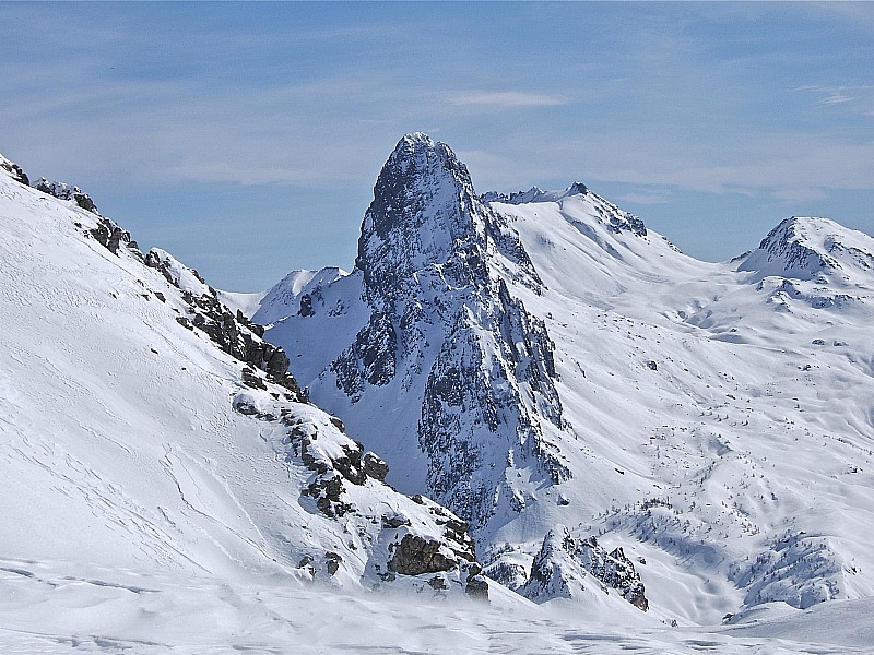 #4 Cassin : Rocca la Meja vue de l Cassin : Rocca la Meja vue de l'épaule 2500m.