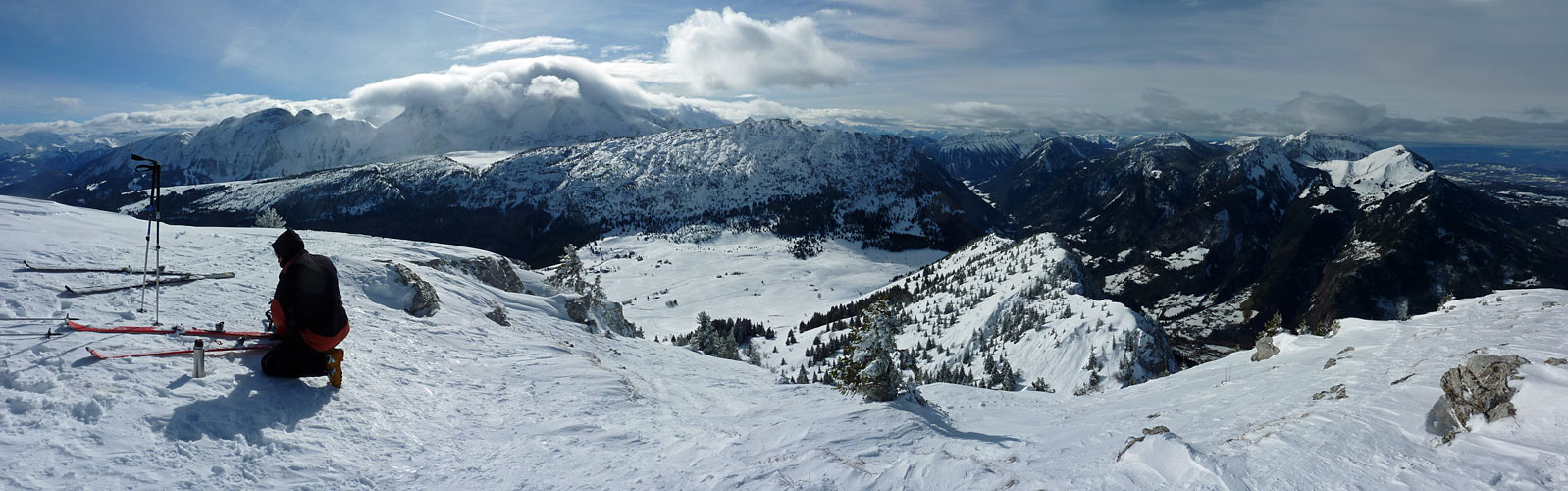 #4 Pte d Pte d'Andey : Vue panoramique sur les Bornes.