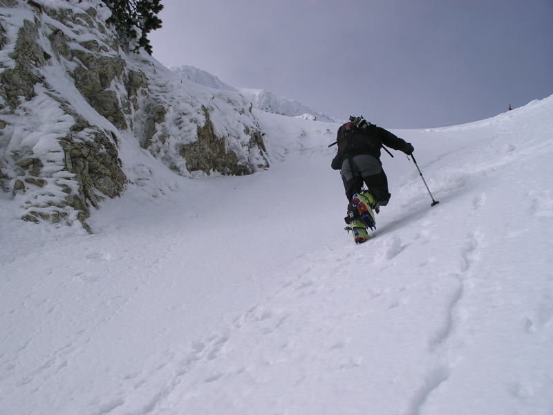 #4 C C'est raide : Jean Paul pense déjà à la descente !
(photo Pascal)