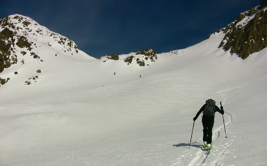 La dernière combe sous le col Guillié