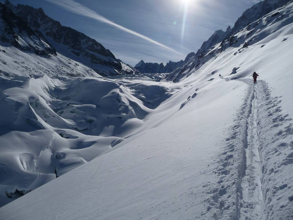 #4 trace : Trace sur le Glacier d trace : Trace sur le Glacier d'Argentiere