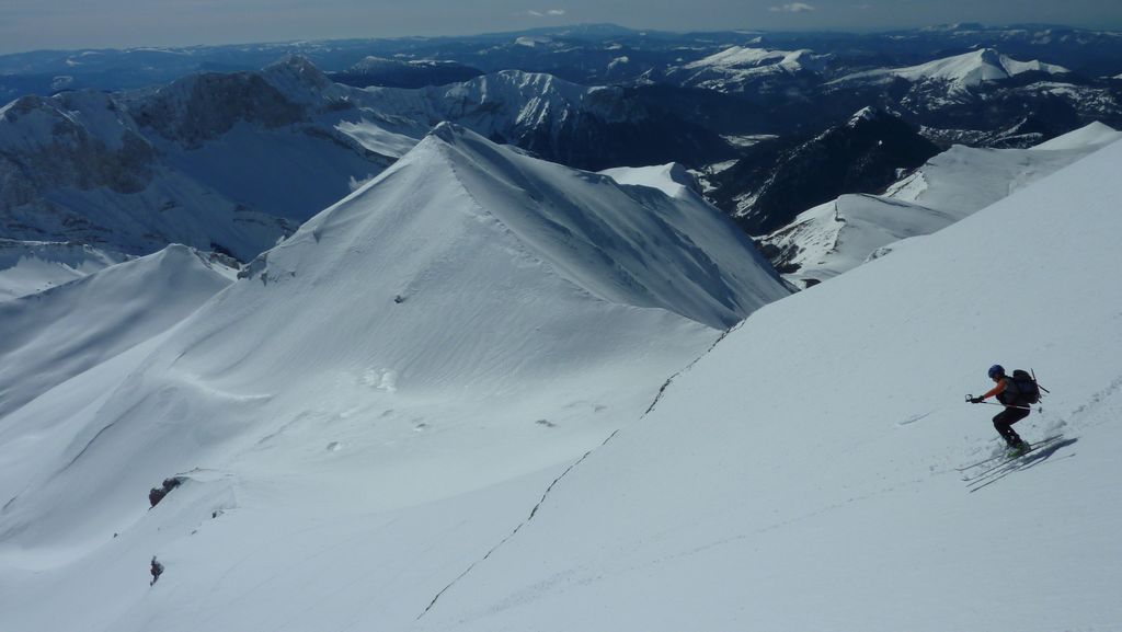 #7 Grand Ferrand Face Sud : Toz arrive vers la petite barre Grand Ferrand Face Sud : Toz arrive vers la petite barre