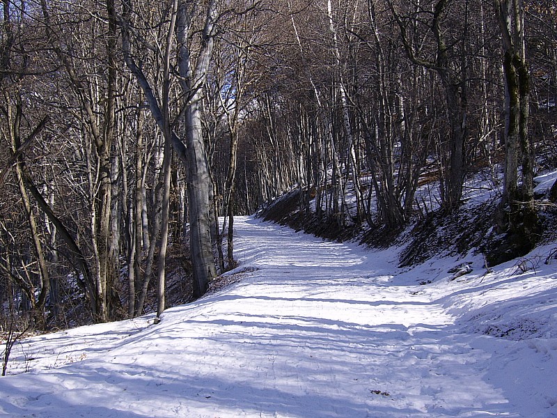 départ : enneigement de la route