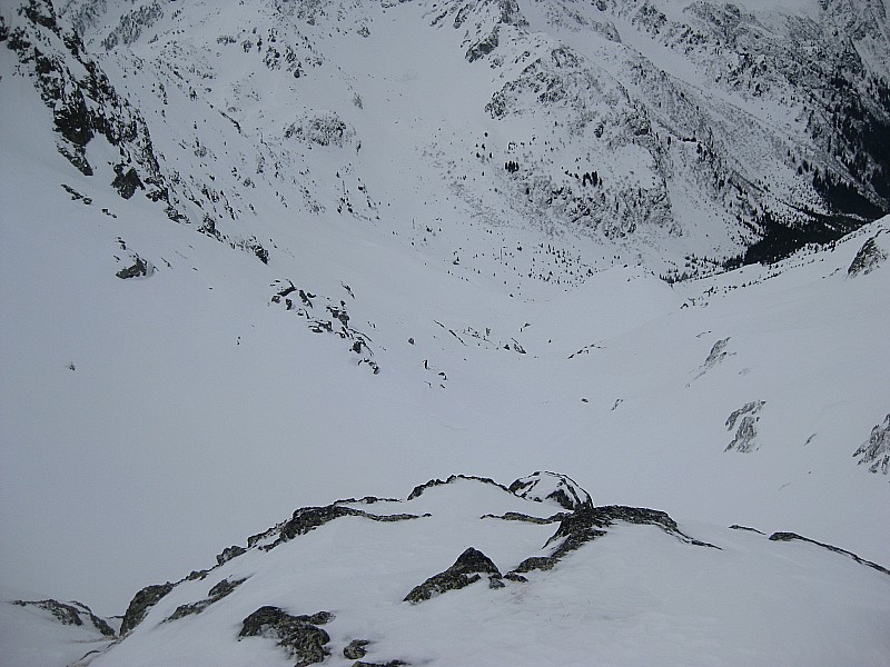 #2 vue depuis lecol de l vue depuis lecol de l'aigleton : Il etait deja urgent de redecendre pour profiter d'une visibilité corect