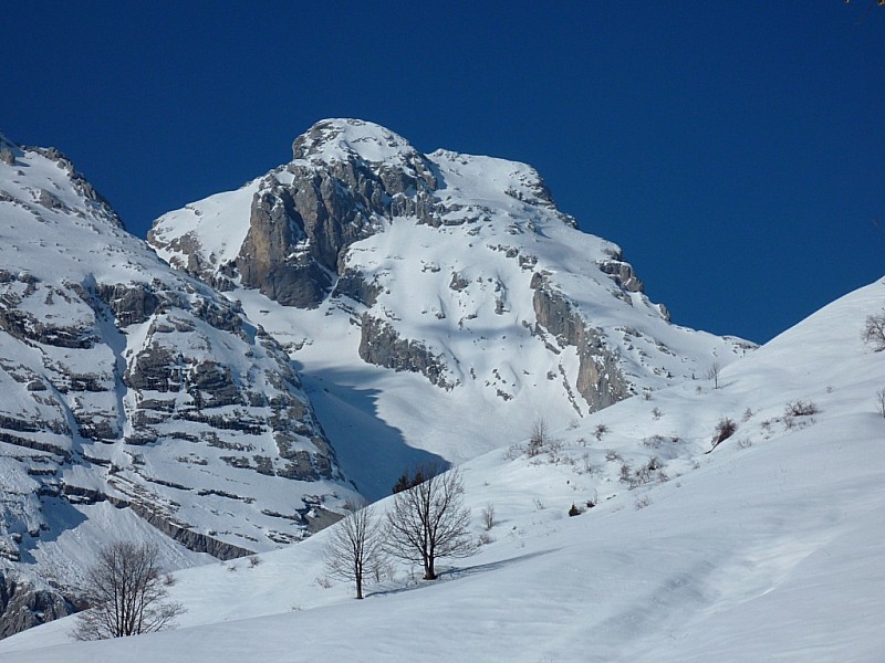 #1 Face Sud Pointe Blanche : Les conditions du jour Face Sud Pointe Blanche : Les conditions du jour