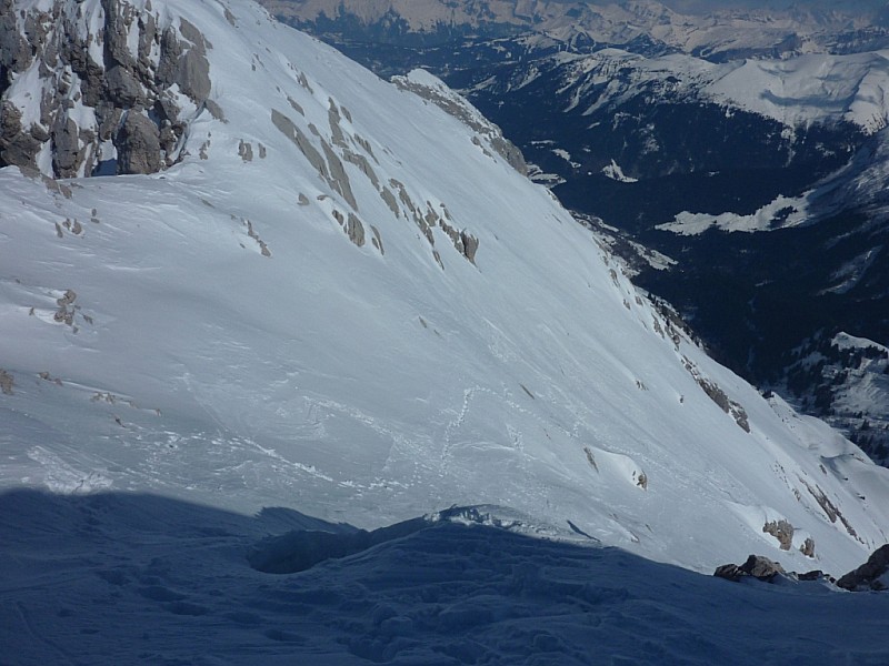 #2 Face Sud Pointe Blanche : Haut de la face Face Sud Pointe Blanche : Haut de la face