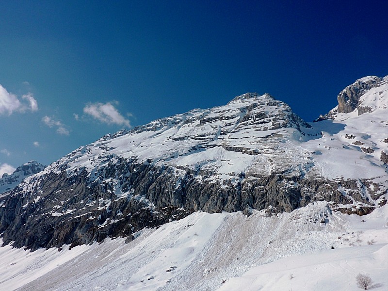 #7 Jallouvre pente SE : L Jallouvre pente SE : L'accès à la pente de la Cuchat bien ravagé par les avalanches