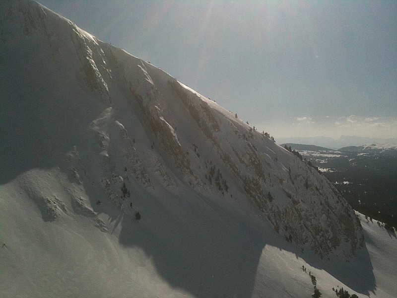 #1 Couloir de la raie des fesses : vu depuis la montée à Pierre Blanche Couloir de la raie des fesses : vu depuis la montée à Pierre Blanche
