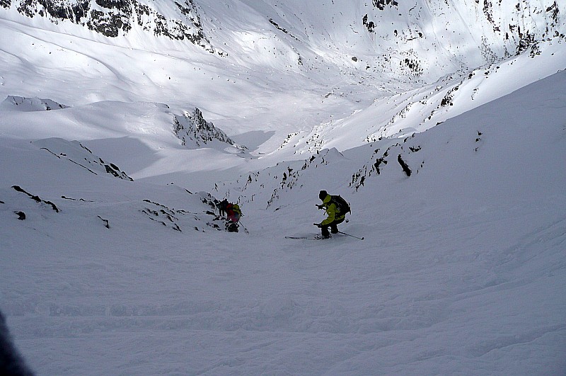 #6 face Nord Sambuis : Début de la descente, Greg face Nord Sambuis : Début de la descente, Greg