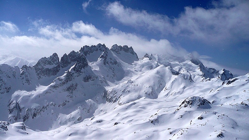 aiguille de l'Argentière : pendant un des beaux moment de soleil