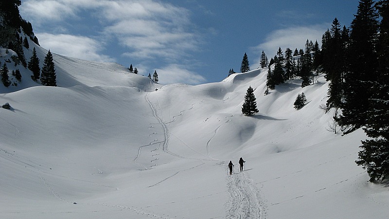 #4 Sous Bovinant : Jolie neige avant de rejoindre le col de Bovinant où tout est bien tracé... Sous Bovinant : Jolie neige avant de rejoindre le col de Bovinant où tout est bien tracé...