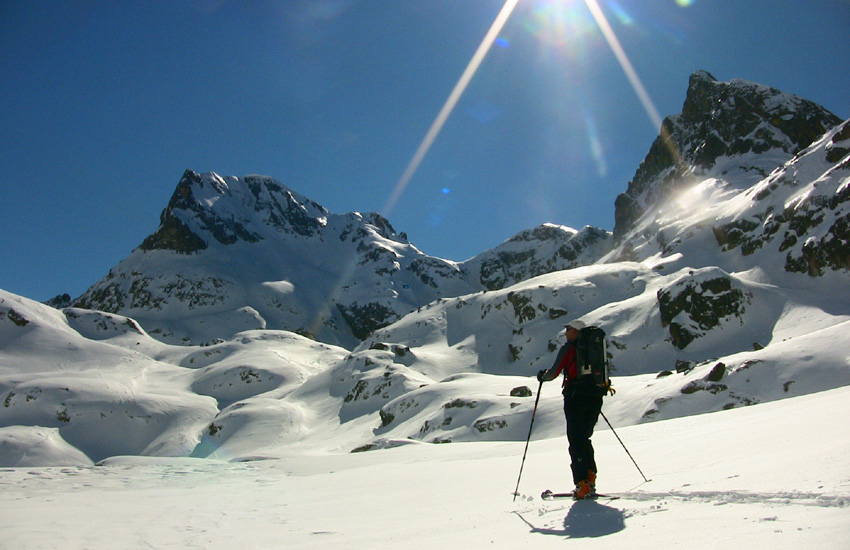 Temps limpide, sommets étincelants, Tête du Lac Autier et Cime Niré