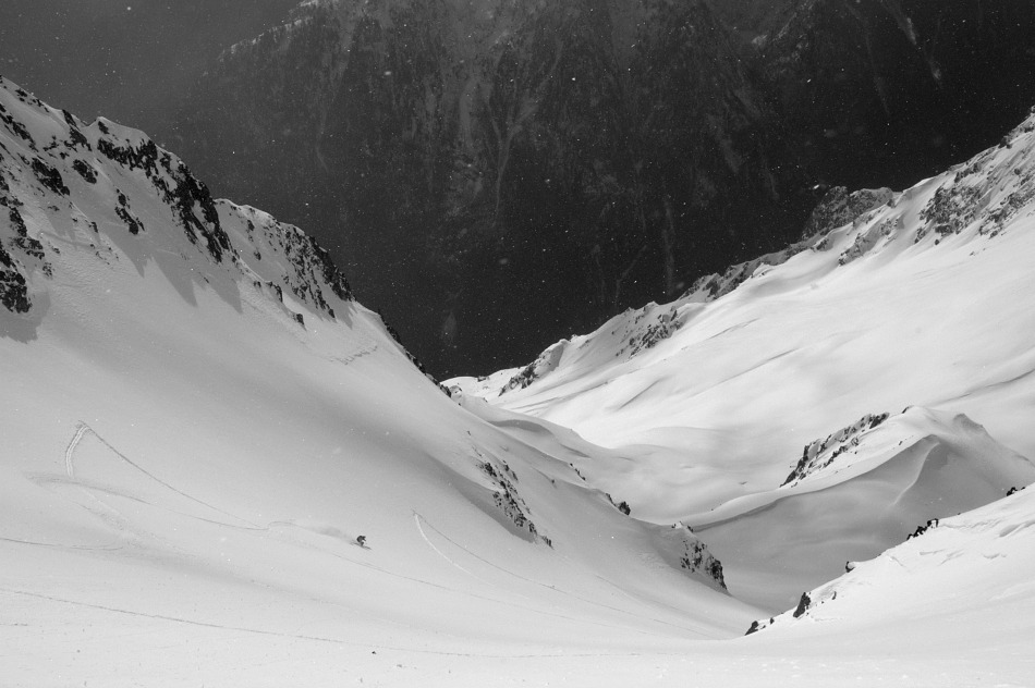 Grande Lance d'Allemont : Ski grand large dans le vallon du ruisseau de la  Balme