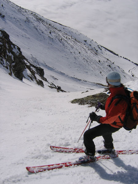 Couloir du Banc : Bonne petit pente dans ce couloir parallèle au classique