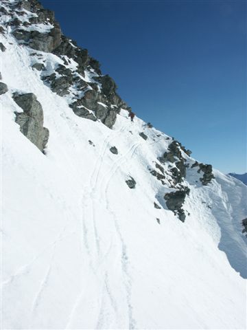 #1 Pointe du Mt du Fût : Traversée vers le couloir central Pointe du Mt du Fût : Traversée vers le couloir central