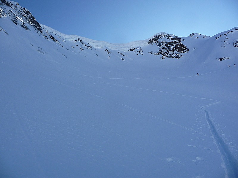 #3 Mont Oreb face Nord : le haut de la face qui permet d Mont Oreb face Nord : le haut de la face qui permet d'accéder à la crête entre Oreb et Buet.