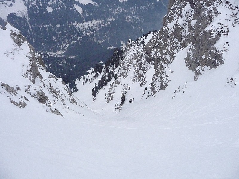 #3 Couloir Pététoz : Le couloir depuis le départ Couloir Pététoz : Le couloir depuis le départ