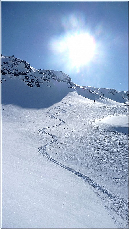 #4 Trace : Descente superbe malgré le vent... Trace : Descente superbe malgré le vent...