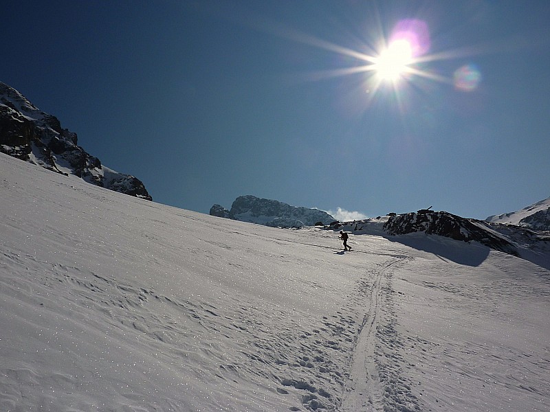 #5 montée au col de la Pra : La trace était déjà faite et bien calculée. montée au col de la Pra : La trace était déjà faite et bien calculée.