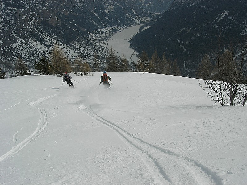 #7 tête de la Poua : compet entre télémarqueur et skieur:match nul tête de la Poua : compet entre télémarqueur et skieur:match nul