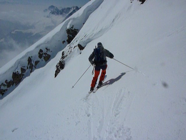 #9 couloir notre dame : partie sommitale couloir notre dame : partie sommitale