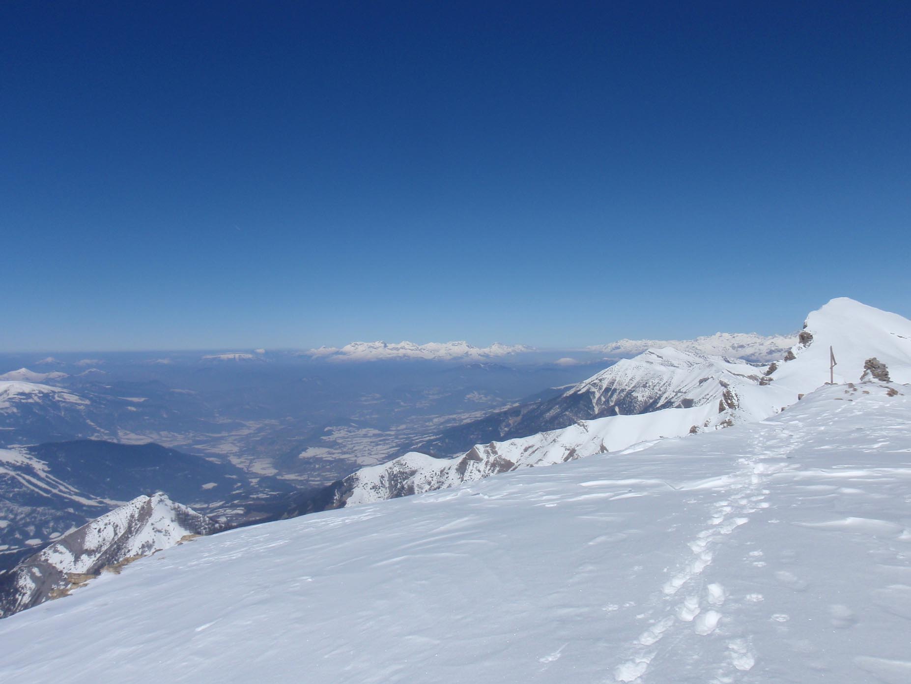 #3 Blanche : Vue sur vallée de la Blanche Blanche : Vue sur vallée de la Blanche