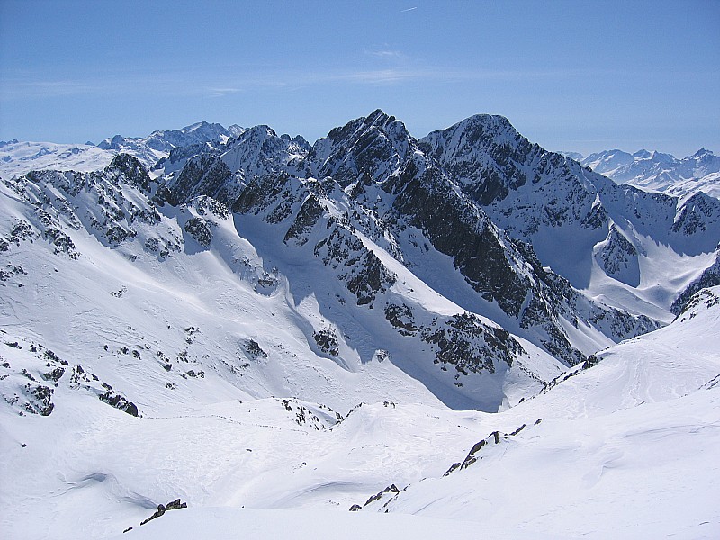 #2 Regard vers le sud : Combe de la grande Valloire avec son pic et le Rocher d Regard vers le sud : Combe de la grande Valloire avec son pic et le Rocher d'Arguille
