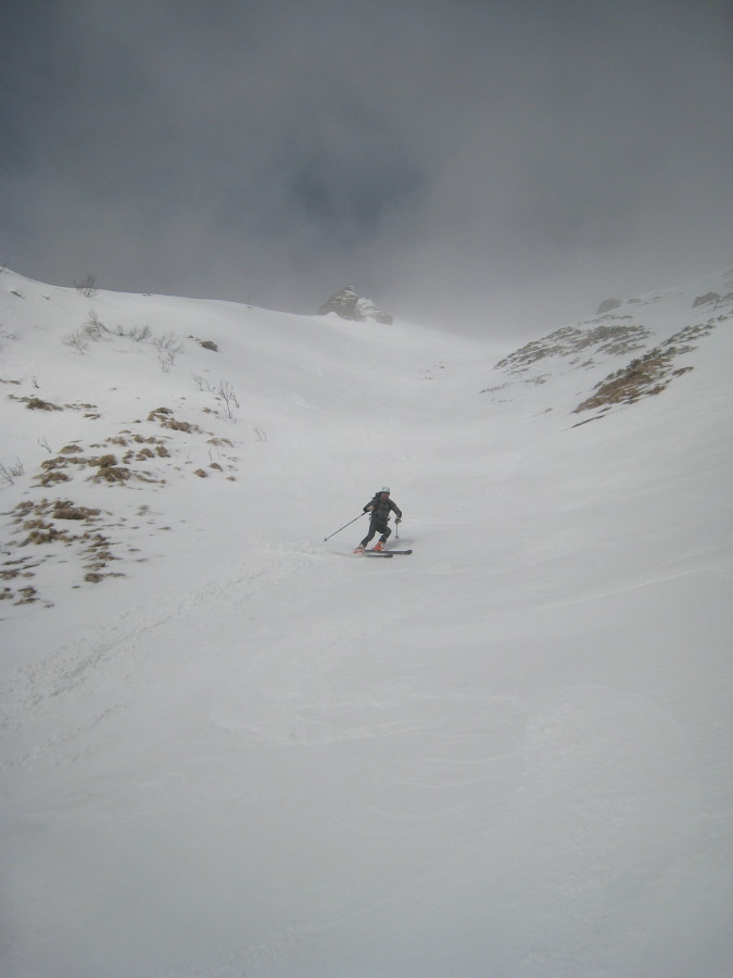 #2 Couloir du Chapial : Nico sur le haut Couloir du Chapial : Nico sur le haut