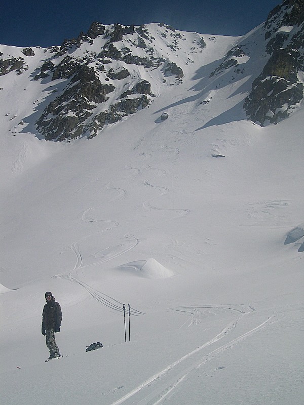 #7 Cime du Trem : Ce couloir ratrape la petite qualité de neige en bas de course Cime du Trem : Ce couloir ratrape la petite qualité de neige en bas de course